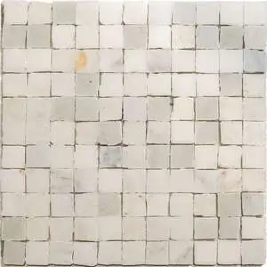 Calacatta Bella Honed Hand Clipped 1x1 Marble Mosaic