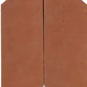 Hand Made Matte Chevron Terracotta Tile