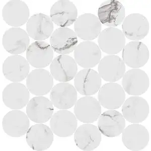 Statuario Circle Mosaic
