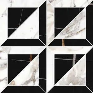 Breccia Capraia and Sahara Noir Mosaic Mix