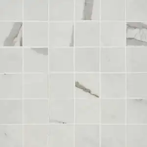 Marvel Statuario Supremo Matte 2 x 2 Mosaic Mesh