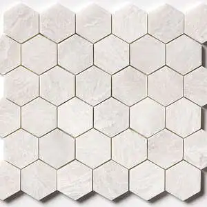 Iceberg Honed Hexagon 2 Marble Mosaic Iceberg Honed Hexagon 2 Marble Mosaic