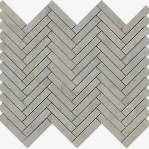 Britannia Light Honed Herringbone 5/8x3 Limestone Mosaic