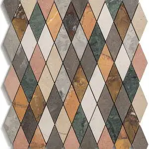 Marsa Honed Limestone Mosaic