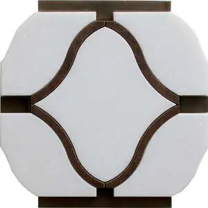 Thassos, Cacia Bruno, Mykonos Honed Dionysus Waterjet Marble Mos