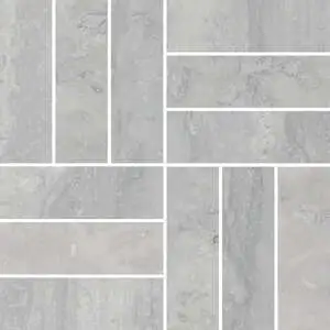 Silver Basketweave Mosaic