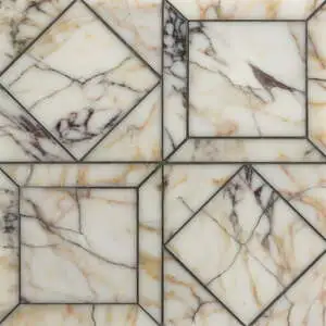 Calacatta Picasso Honed Palazzo Li Antica Marble Mosaic Calacatta Picasso Honed Palazzo Li Antica Marble Mosaic
