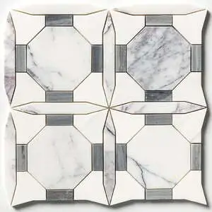 Lilac, Snow White, Bardiglio Royal Multi Finish Ellington Marble