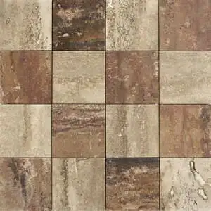 Roman, Scabas Red Honed Grande Chester Travertine Mosaic