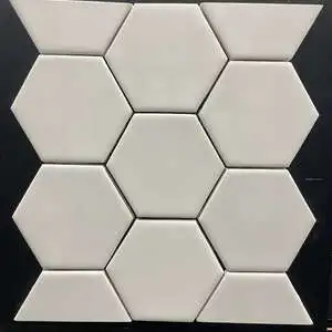 Jungle White Hex 4"