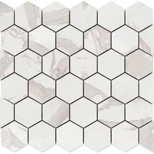 Statu Polished Hexagon 2 Porcelain Mosaic Statu Polished Hexagon 2 Porcelain Mosaic