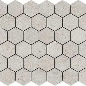 Octavia Bone Hexagon 2 Porcelain Mosaic