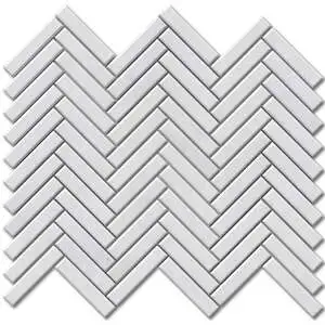 Milos Matte Herringbone 5/8x3 Glazed Terracotta Mosaic
