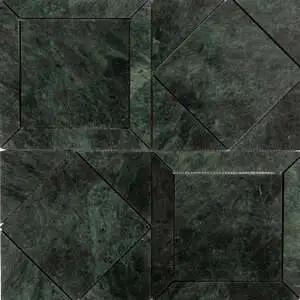 Verde Lucia Honed Palazzoli Essenza Marble Mosaic