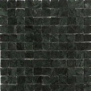 Verde Lucia Honed Hand Clipped 1x1 Marble Mosaic