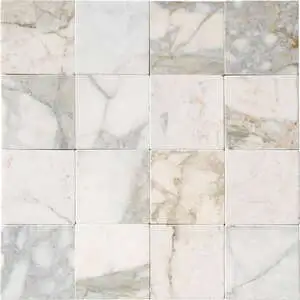 Calacatta Green Tumbled Marble Tile