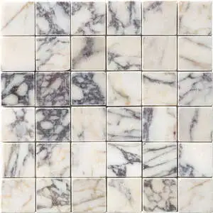 Afyon Violet Tumbled 2x2 Marble Mosaic