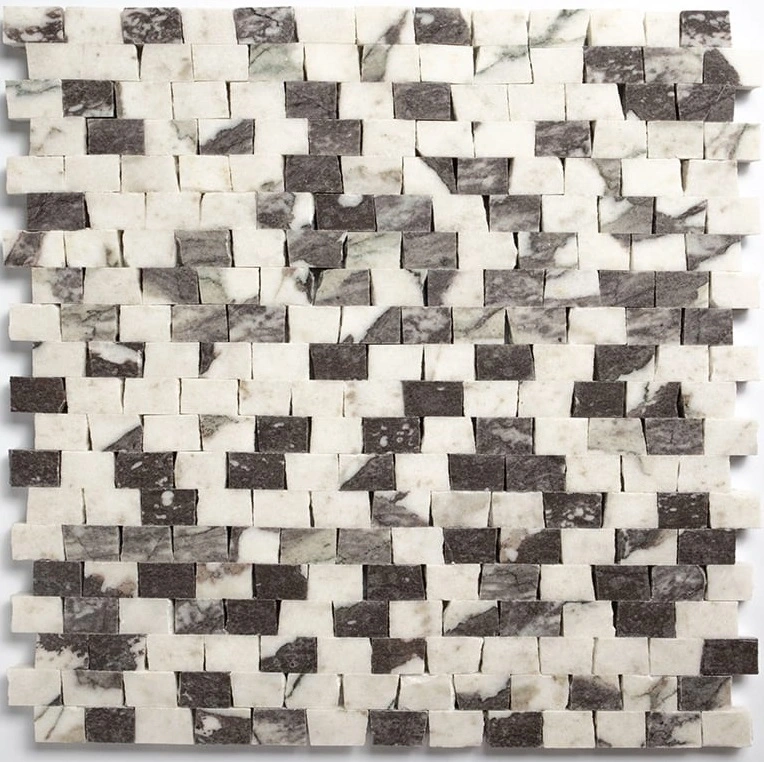 Calacatta Viola Honed Broken Joint Marble Mosaic
