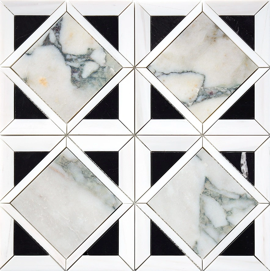 Calacatta Green Honed Kent Marble Mosaic