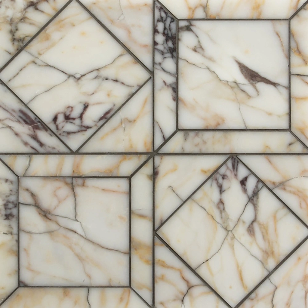 Calacatta Picasso Honed Palazzo Li Antica Marble Mosaic