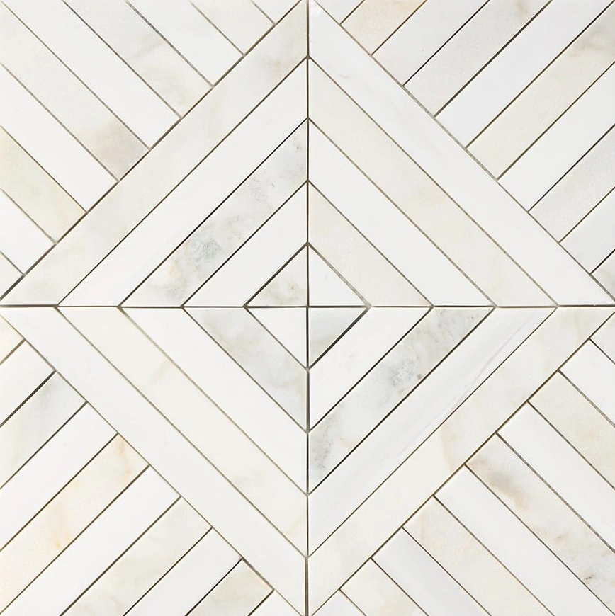 Calacatta Renaissance Honed Ponte Marble Mosaic