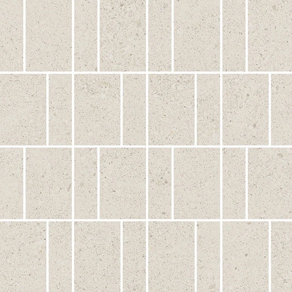 Levee White Mosaic Rectangles