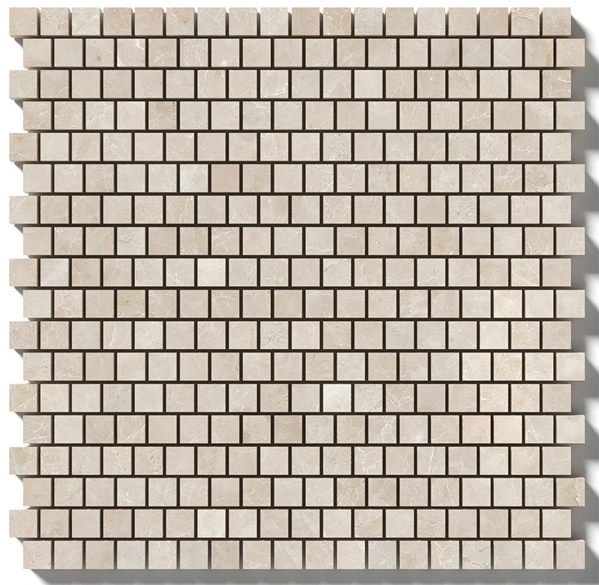 Delano Honed Staggered Joint 5/8x5/8 Marble Mosaic