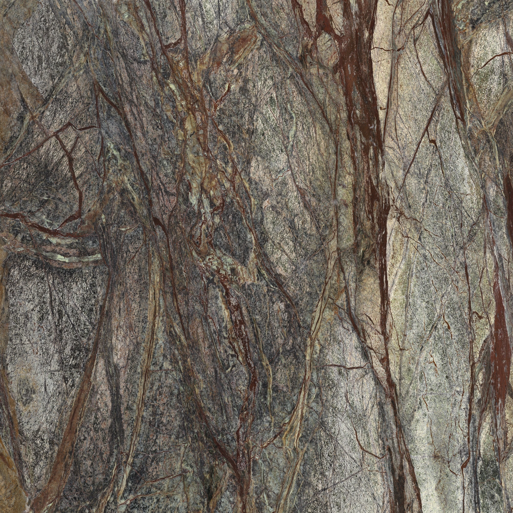 Forest Green Marble 3D Honed
