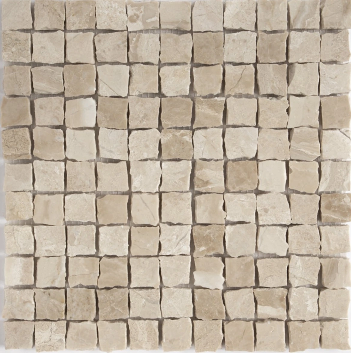 Diana Royal Honed Hand Clipped 1x1 Marble Mosaic