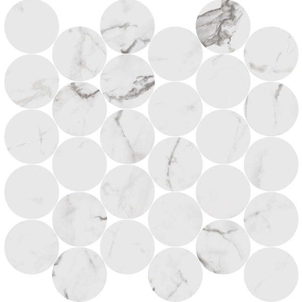 Statuario Circle Mosaic