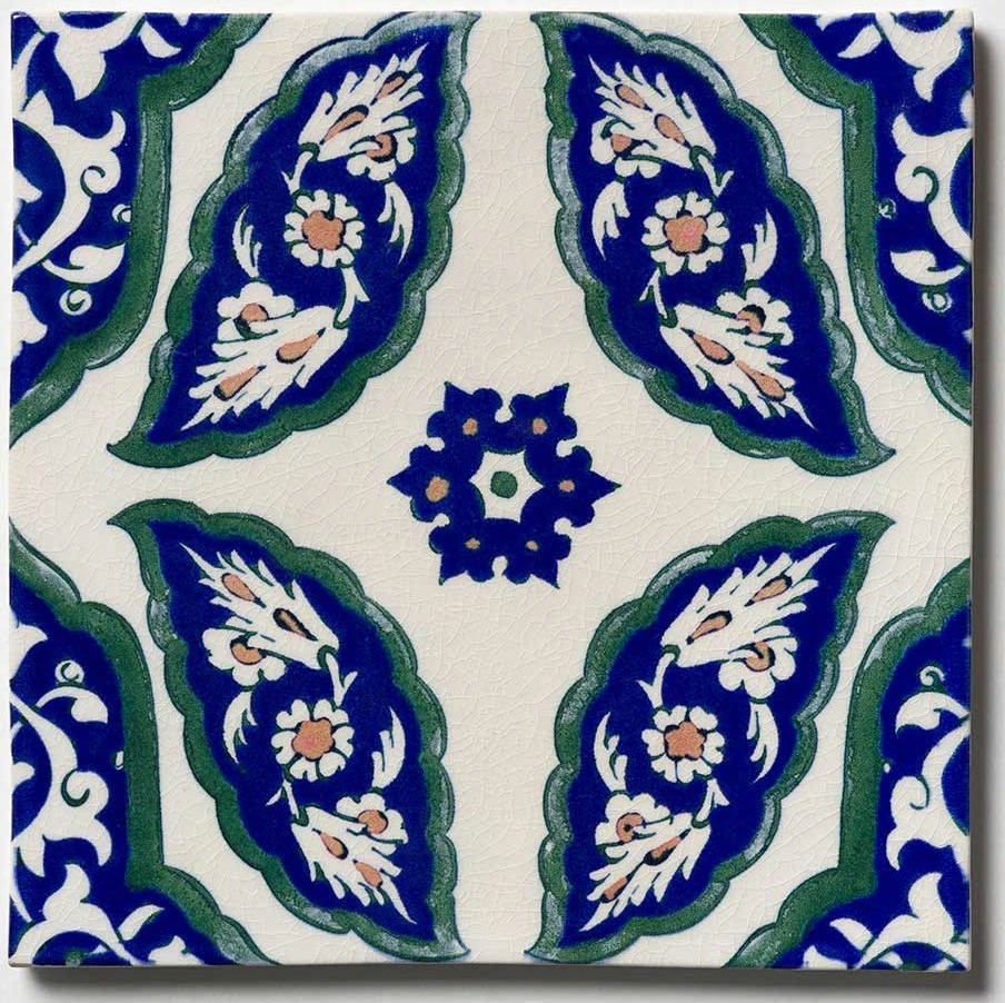 Damask Glossy Ceramic Tile