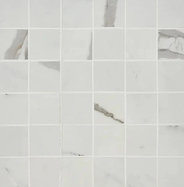 Marvel Statuario Supremo Matte 2 x 2 Mosaic Mesh