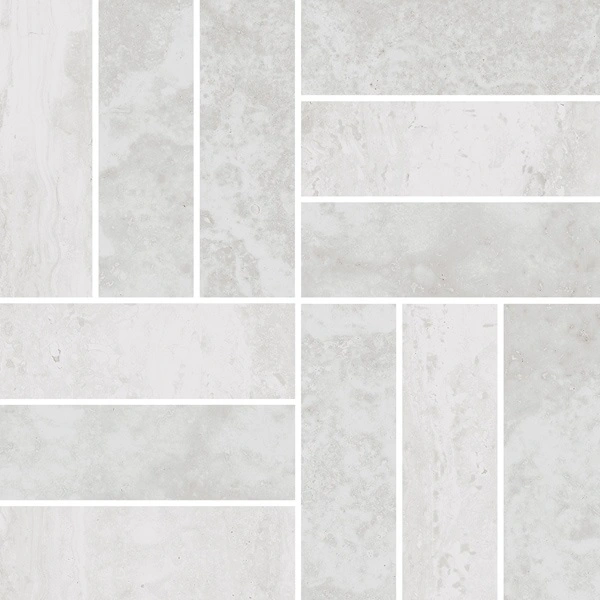 Ivory Basketweave Mosaic