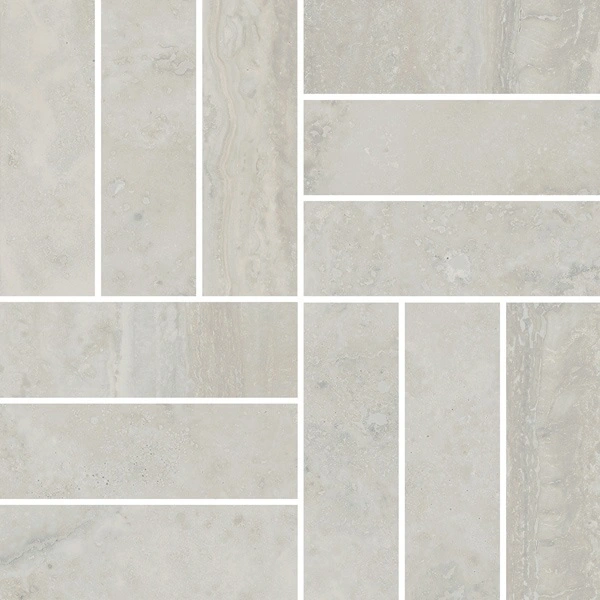 Beige Basketweave Mosaic