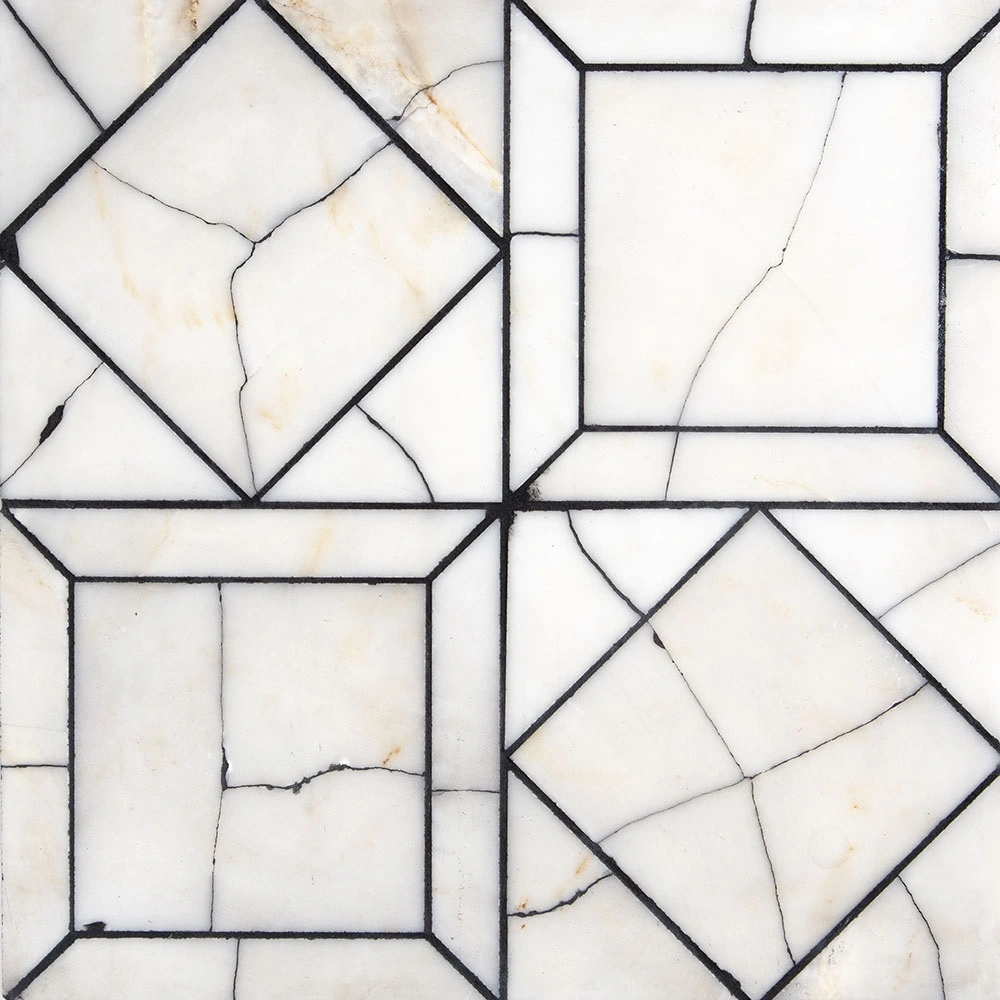 Calacatta Amber Honed Palazzo Li Antica Marble Mosaic
