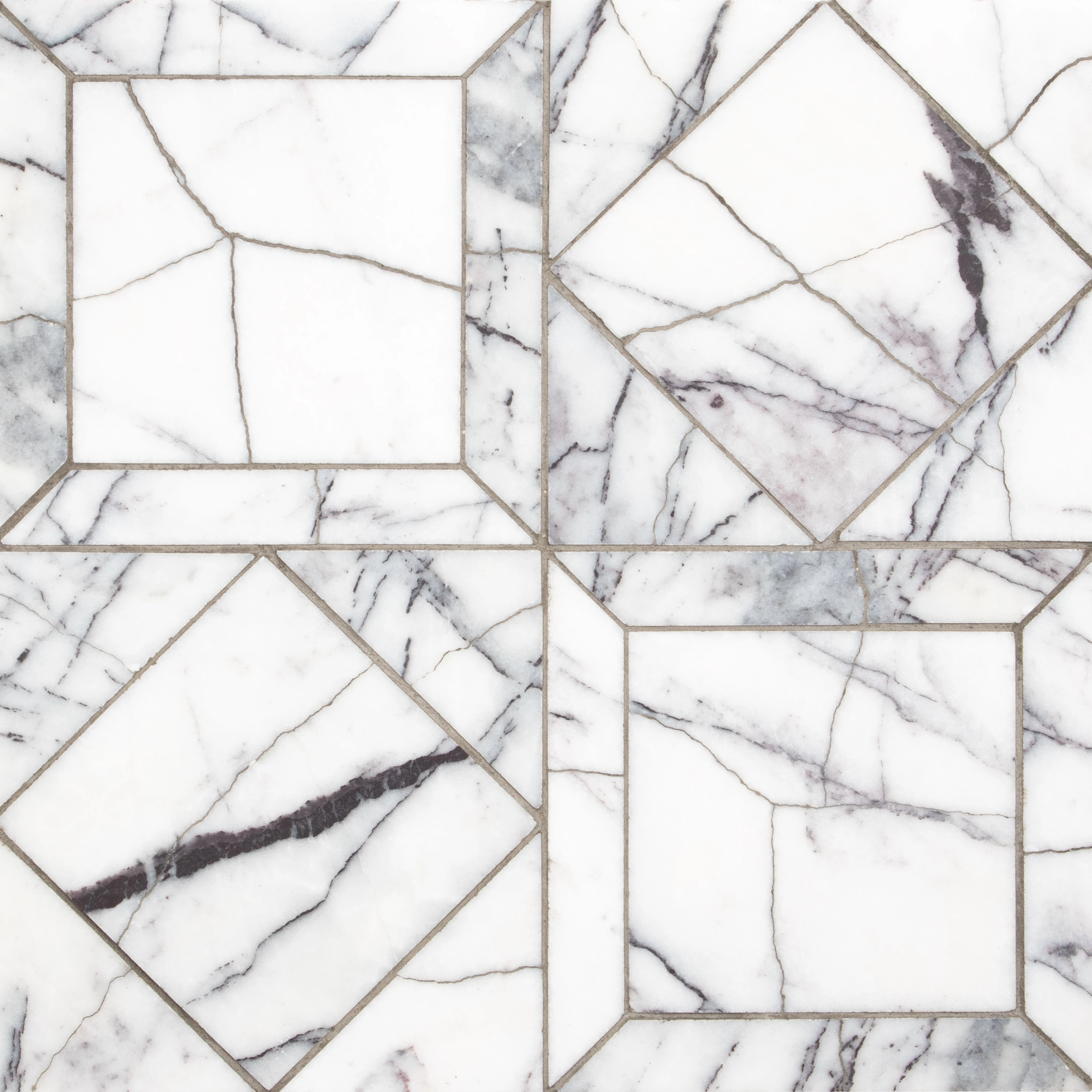 Lilac Honed Palazzo Li Antica Marble Mosaic