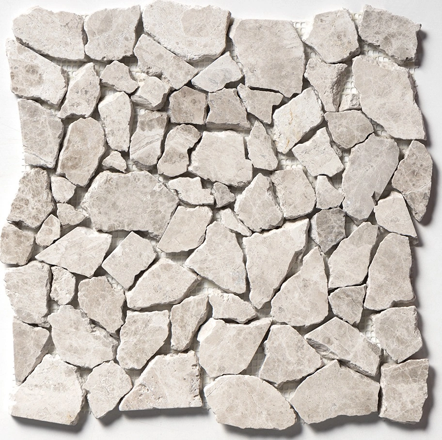 Silver Shadow Multi Finish Palladian Marble Mosaic