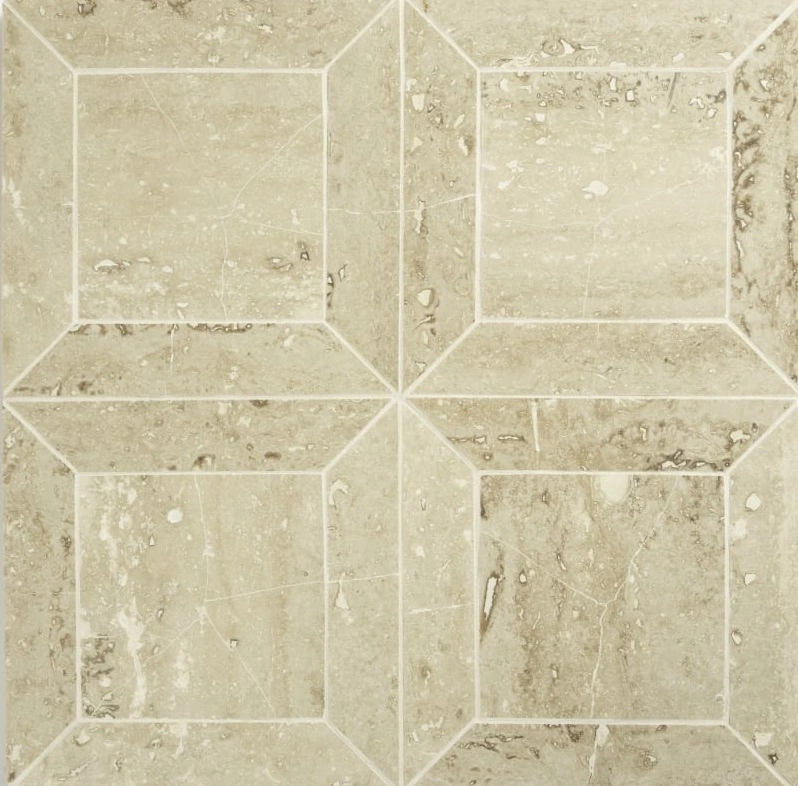Roman Honed Cassettoni Travertine Mosaic