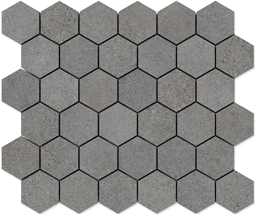 Octavia Grey Hexagon 2 Porcelain Mosaic