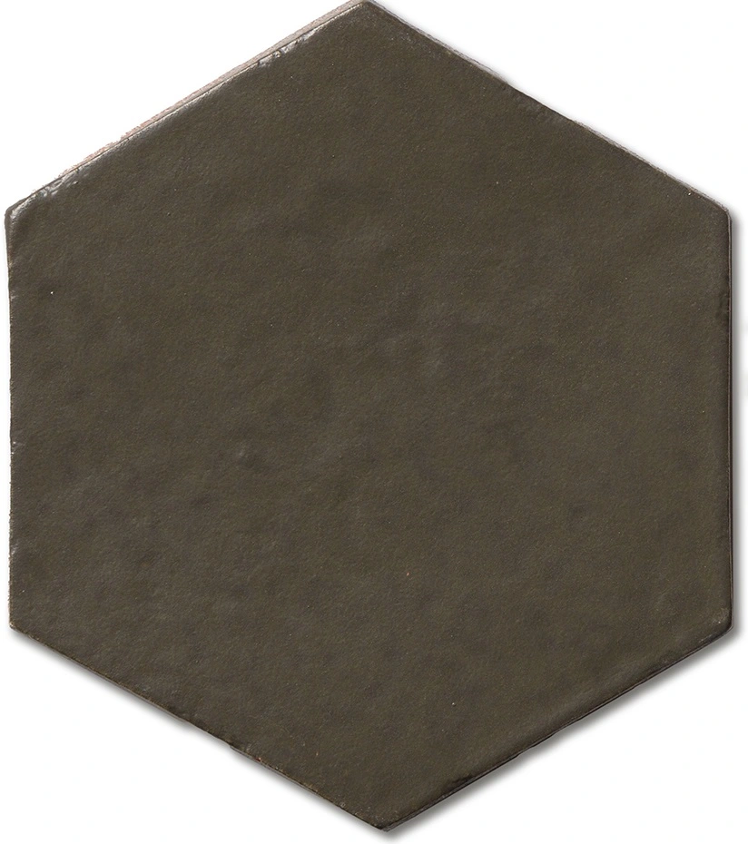 Olivin Matte Hexagon 5 Glazed Terracotta Tile
