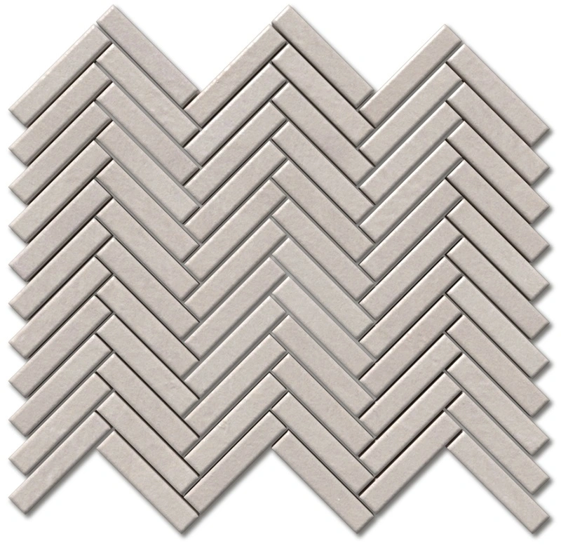 Simons Matte Herringbone 5/8x3 Glazed Terracotta Mosaic
