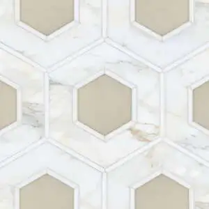 Ruche Calacatta, Thassos, and White Onyx