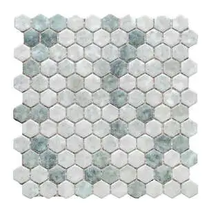Eco Mosaics Hex Shabby Green Matte Mosaic