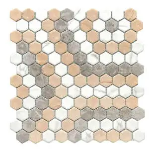 Eco Mosaics Hex Blend Pattern Infinity Matte Mosaic