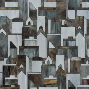 Cityscape Lavastone, Pearl and Tourmaline