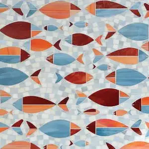 Floating Fish Mica, Sardonyx, Garnet