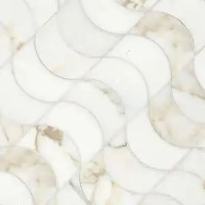 Demi Lune Heavenly Cream and Calacatta