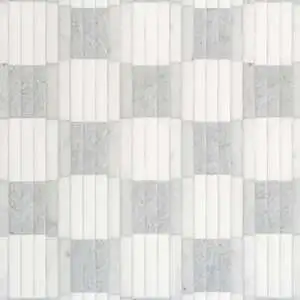 Barlow Thassos, Afyon White, Carrara, and Bardiglio Light