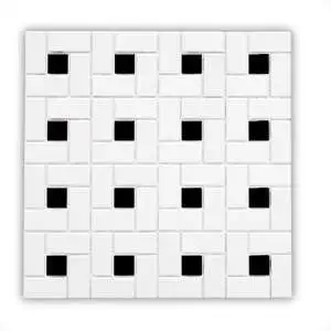 PINWHEEL WHITE AND BLACK