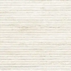 Travertino White 3D Fluted